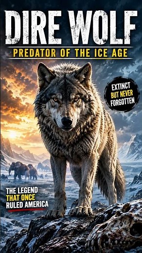 Dire Wolf: Ice Age Predator #History #Facts #Direwolf