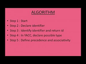 Calculator : LEX and YACC