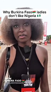 570K views · 14K reactions | This pretty lady from Burkina Faso  does not like Nigeria , see why… #BurkinaFasoVsNigeria #BurkinaFasoBeauty  #NigerianReactions  #AfricaStoryTime #AfricanTrendingPost #WestAfricaVibes #AfricaDrama #ViralAfricaContent #FacebookReelsAfrica #AfricanCultureTalk #TrendingInNigeria #BurkinaFasoTalks #NaijaToAfrica #AfricaEntertainment #SocialMediaBuzzAfrica | Walkwithsimon | Facebook