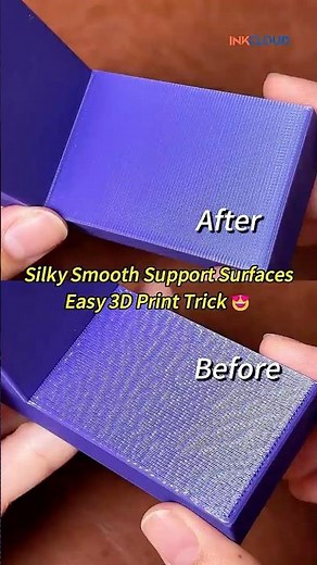 Simple 3D Print Trick for Silky Smooth Supported Surfaces #3dprinthacks #3dprinttips