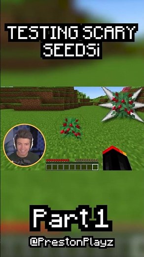 Testing Scary Minecraft Seeds That Are Actually True. #prestonplayz #Minecraft #videogames #streamer