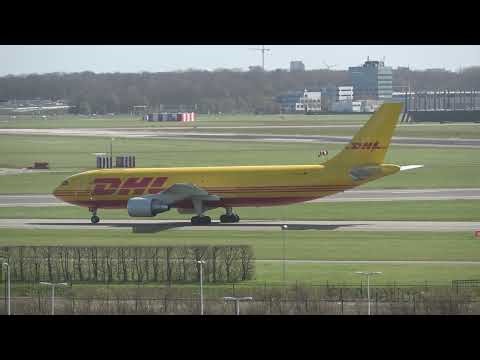 DHL Aviation Airbus A300-600F Stunning Take Off At Schiphol