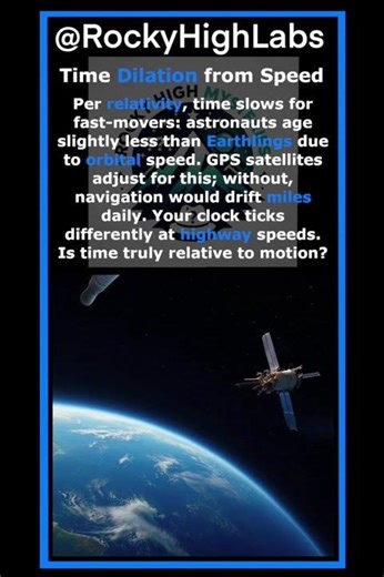 Time Dilation from Speed ScienceFacts #DidYouKnow #STEM #ScienceShorts #MindBlown