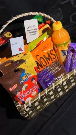 Snack Basket Gift 🎁🍫🍿 So Cute & Perfect Surprise Idea! | #Shorts #love #imbloomcoco