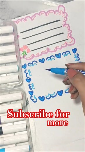 Handmade cute notes doodle✨/ you must watch this 🤯 #art #aesthetic #diy #shorts