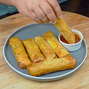 Rollitos primavera. Receta muy fácil paso a paso | Cuenta Sabroso