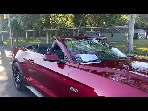 2019 Ford Mustang GT Premium Convertible 5.0 V8 Ruby Red Tinted