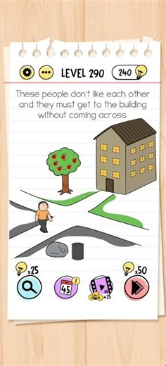 Brain Test Level 290 Solution & Walkthrough | Tricky Puzzles (Android & iOS Shorts)