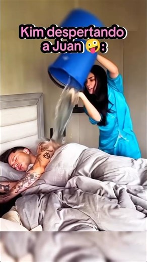 KIM AND JUAN WAKE UP 😅💦 | #kimberlyloaiza #jukilop #juandediospantoja #shorts