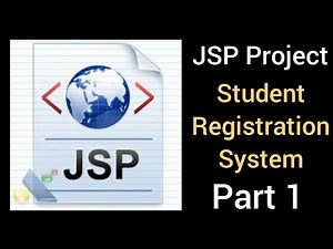 JSP Project Student Registration System (Part 1)