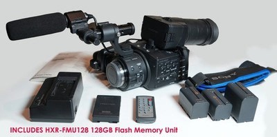 Sony NEX-FS100U Super 35mm Video Camcorder and HXR-FMU128 128GB Flash Memory | eBay