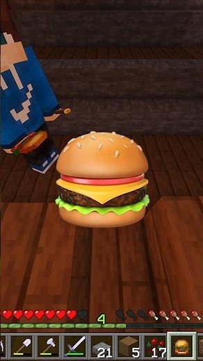 BURGER🍔 IN MINECRAFT!😅 #minecraft #minecraftshorts #minecraft2024