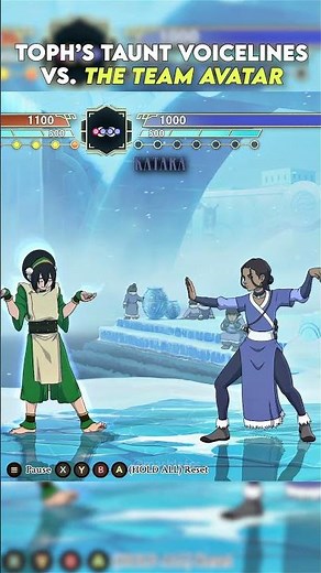 Toph interaction with the Team Avatar
