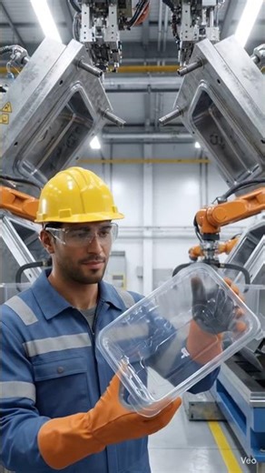 How sturdy plastic containers are made from raw plastic