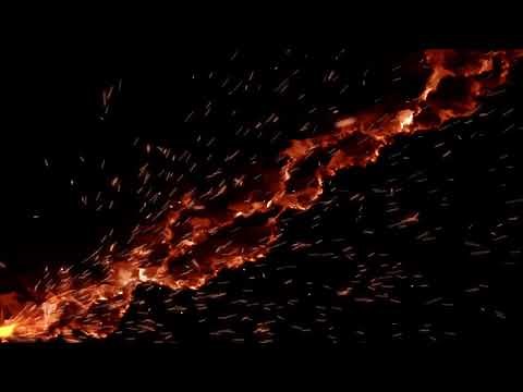 4K Red Flames Lightning - Moving Background #AAVFX Particle Effects