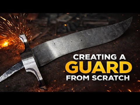Creating a Custom Knife Guard from SCRATCH #custom #create #bladesmithing #handmadecraft #sculpting