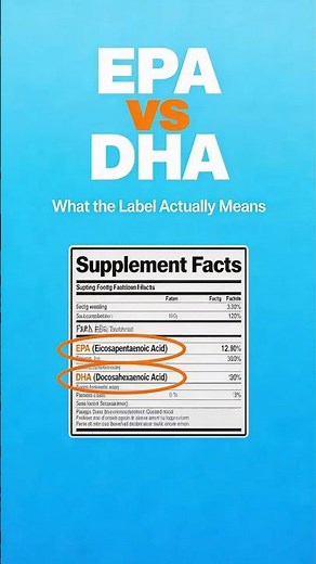 EPA vs DHA Explained: How to Read Omega-3 Labels Correctly