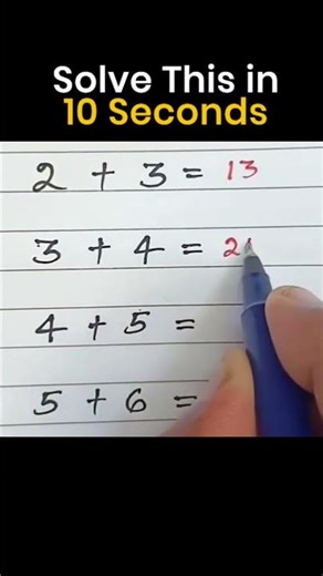 Solve This Math Puzzle in 10 Seconds—If You Can 😏