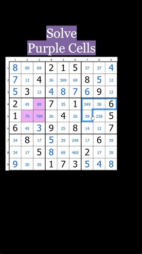 Advanced Strategy That Will Blow Your Mind 🤯 😱Sudoku Shorts 90 #sudoku #puzzle #shorts