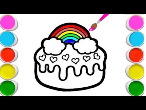 Super Cute Cupcake Drawing & Coloring 🧁 | Easy Art for Kids & Beginners