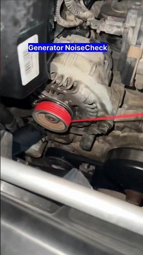 Stop Guessing! Easy Alternator Noise Check. #BearingNoise #Automotive #YouTubeShorts