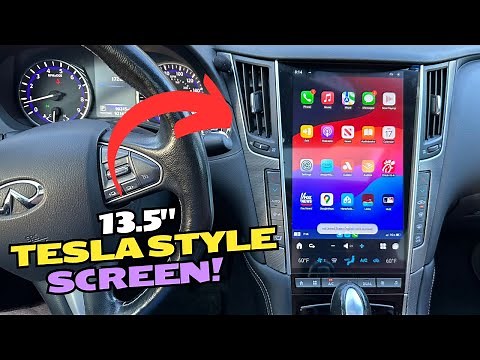 HUGE 13.6" Tesla Style Android Radio for 2014-2019 Infiniti Q50/Q60 Merge Screens