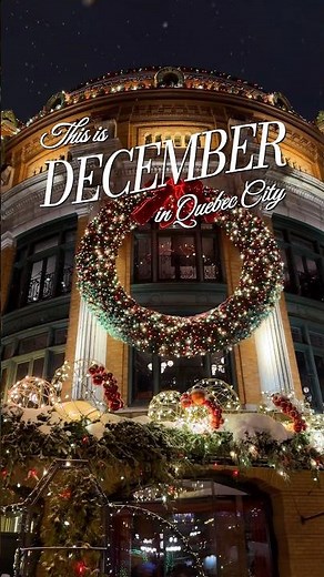 December magic in Quebec City. ✨❄️ #quebeccity #lastchristmas #christmasvibes