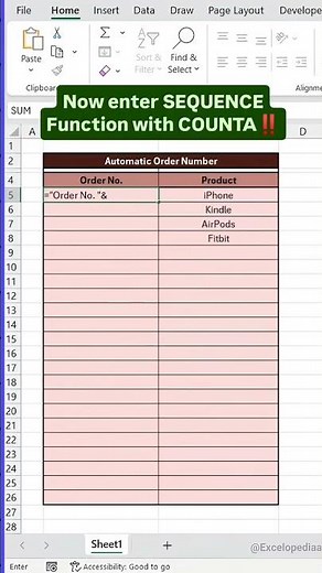 👉 Excel Tips: Automate Lists with SEQUENCE + COUNTA | Microsoft Excel Tutorial