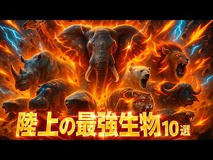 【陸上の最強生物10選】陸地で暮らす最強生物達を大迫力の画像と映像付きで解説！