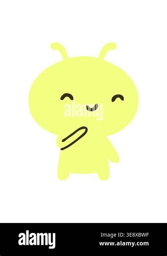 changing color animation of small alien