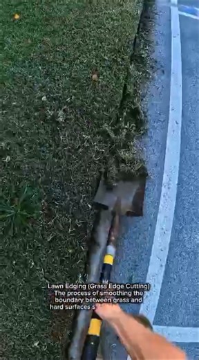 Professional Lawn Edging with a Flat Shovel | Clean Grass Edge Along Sidewalk