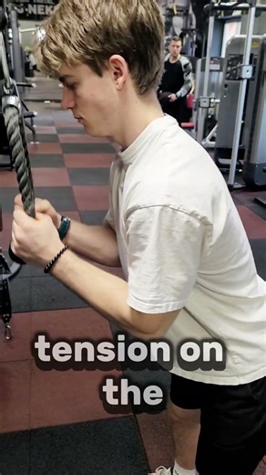 Cable Triceps Extension with Rope TUTORIAL