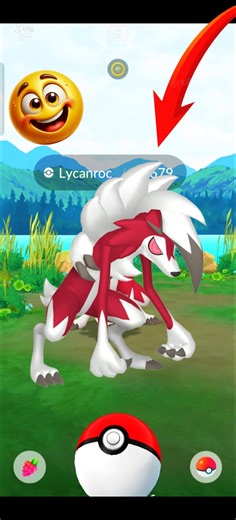 I got LYCANROC in Pokemon go wild Lycanroc in Pokemon go