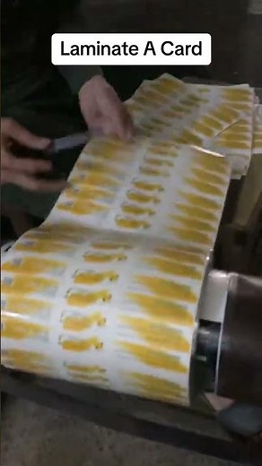 how to laminate card and paper