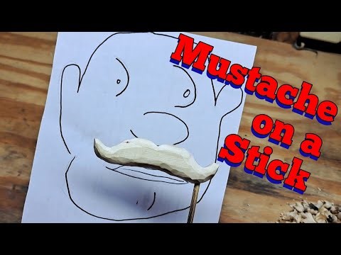 Making a Mustache on a Stick
