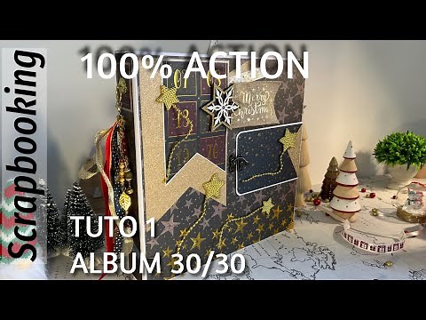 Scrapbooking tutorial, one from our album, 30 30, 100% action