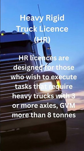 Heavy Rigid Truck Licence (HR) "Navigate to Success with an HR Licence!"