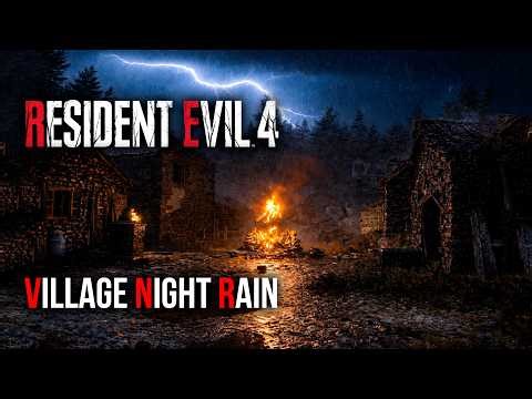 Resident Evil 4 Remake – Rainy Night in the Village I 4K