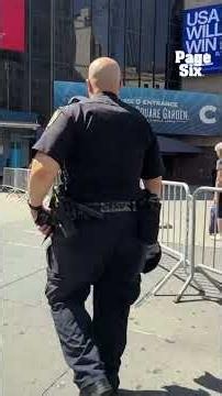 The NYPD was spotted setting up barricades at MSG for Taylor Swift & Travis Kelce's wedding #shorts