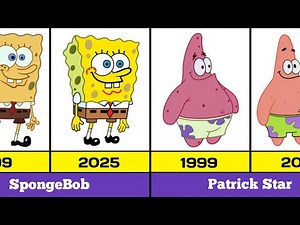 SpongeBob Characters THEN vs NOW (1999 vs 2025) 😱
