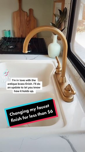 DIY Faucet Finish Transformation Under $6 | Rub n Buff Tutorial