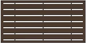 2 ft. x 4 ft. Boardwalk Umber Decorative Screen Panel