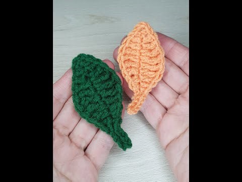 How to Crochet a Leaf || Detailed Tutorial || CROCHET with ME