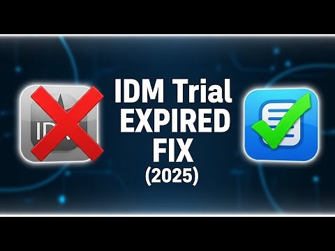 [Solution] ✔️ IDM free trial period has expired ⚠️ Internet Download Manager 2025 error
