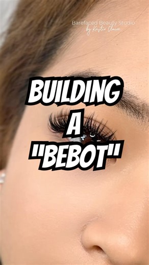 First step to creating a bebot is… LASHES! #lashes #wispywetlook