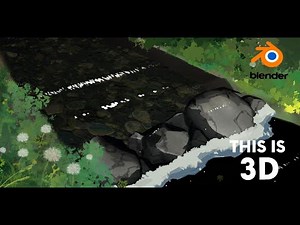 anime river in blender 3d