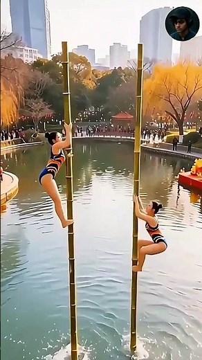 Impossible Balance Challenge 2 Girls vs Water 😳🔥