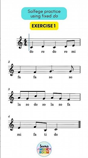 Solfege exercise 1 #solfeggio #solfege #lecturamusical #singing #singer