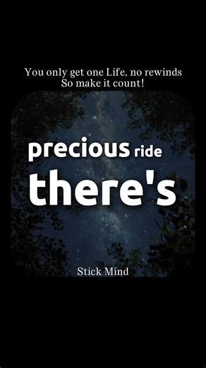 You only get one Life So make it Count #motivation