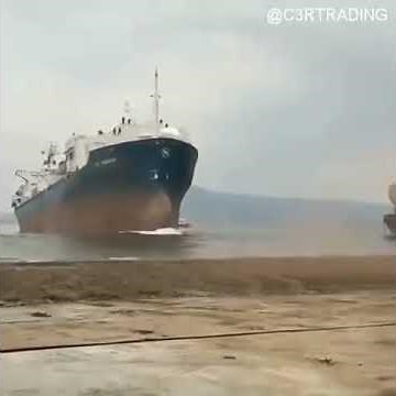 Ship Beaching at Ship breaking Yard